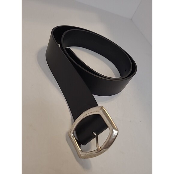 DEMICINTURE Black Leather Belt Womens Size Medium Made In Italy Classic - Picture 1 of 7